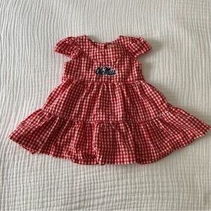 Baby Girl Ole Miss Embroidered Dress 0-3 Months